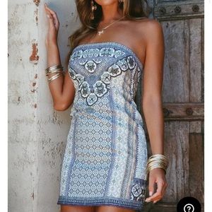 Sahara Mini Dress White Fox